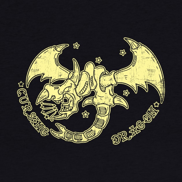 Cursing dragon - creme ink by Firebrander